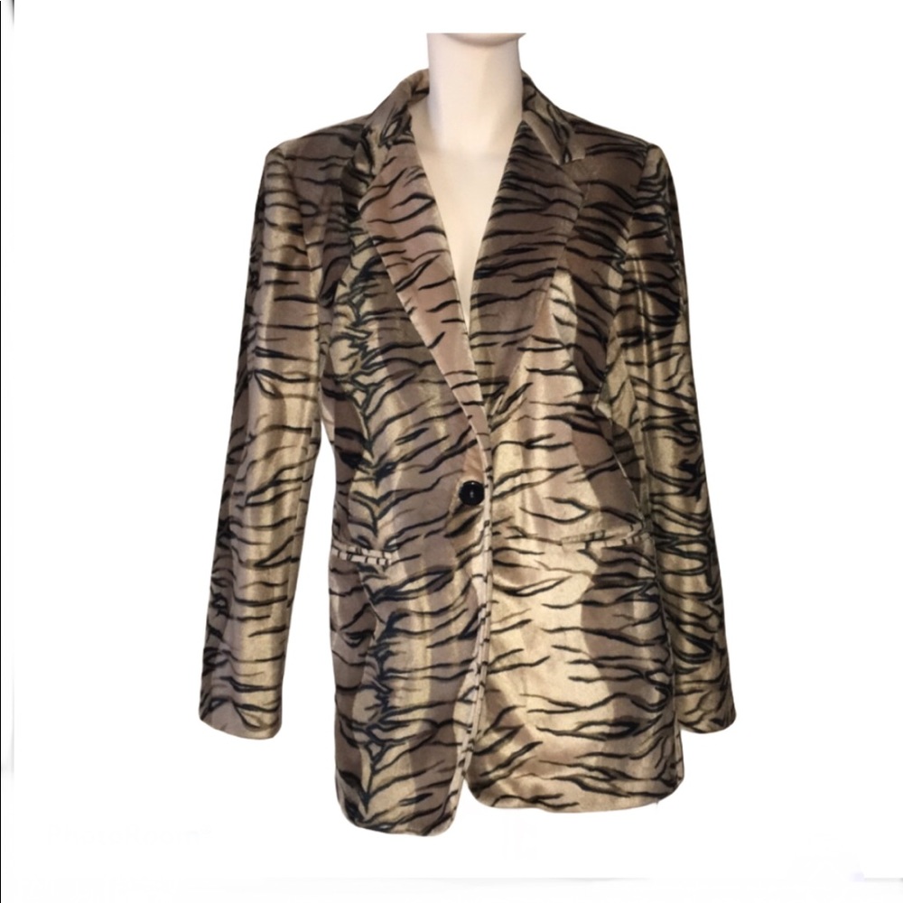 Harve Benard New Tiger Print Blazer, NWOT - Picture 2 of 6